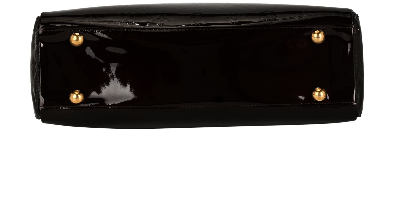 Melrose Avenue, &pound;650, Handbags, Burgundy, Patent Leather, Top view